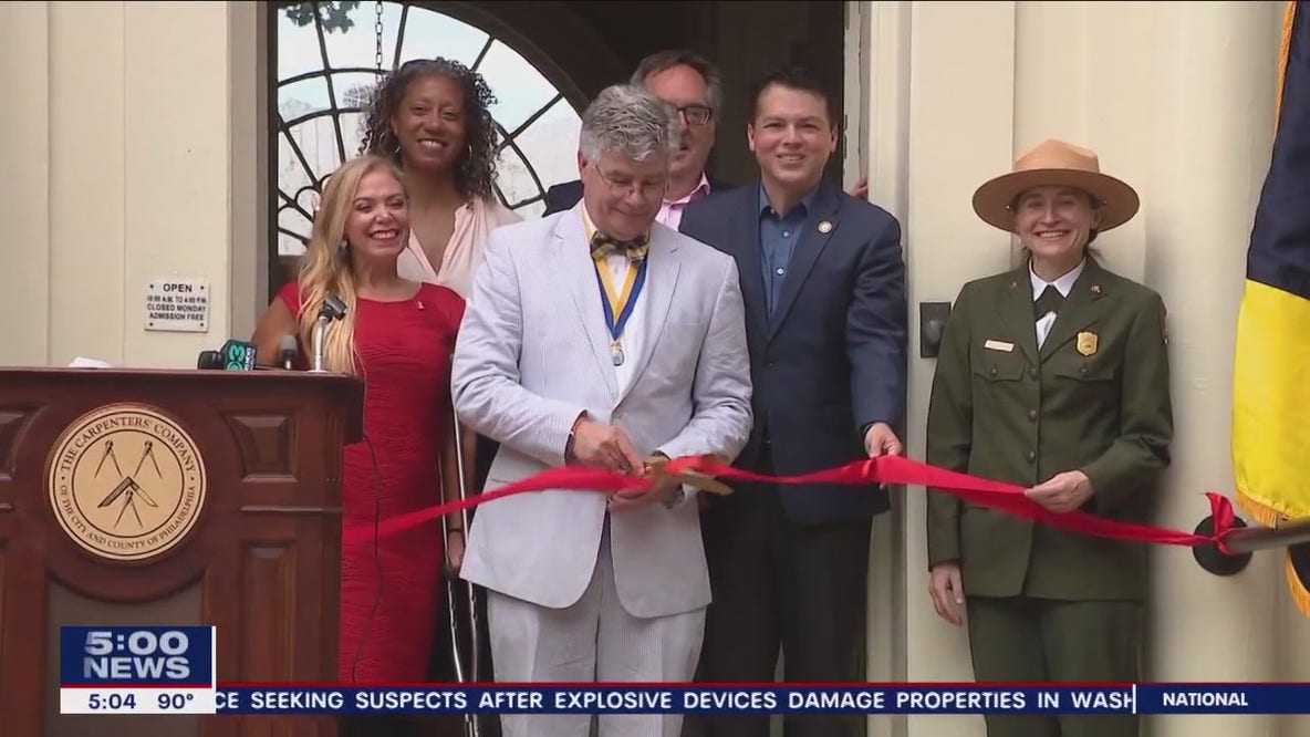 Historic Carpenter's Hall reopens on eve of Fourth of July